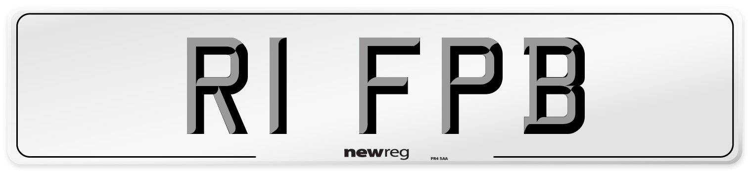 R1 FPB Number Plate from New Reg